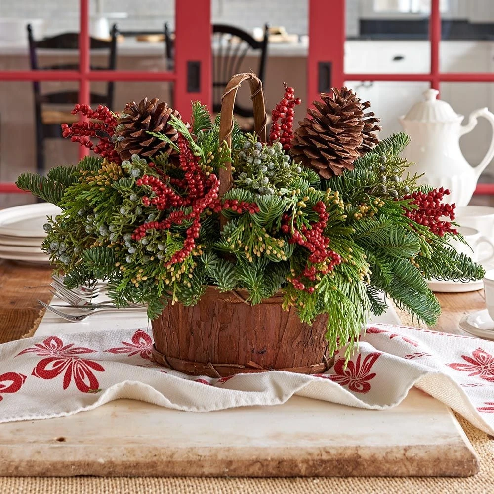 Canella Berry & Cone Table Basket 3 Canella Berry & Cone Table Basket