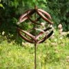 Copper Sphere Wind Spinner 2 Copper Sphere Wind Spinner -Garden Bloomy Shop 24888