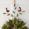 Scarlet Birds Wreath Holder