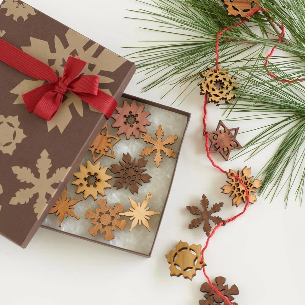 Mini Snowflake Ornaments Boxed Set 3 Mini Snowflake Ornaments Boxed Set