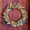 Blue Sparks Dried Wreath 1 Blue Sparks Dried Wreath -Garden Bloomy Shop 33998