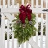Merry In Maroon Holiday Swag -Garden Bloomy Shop 38186