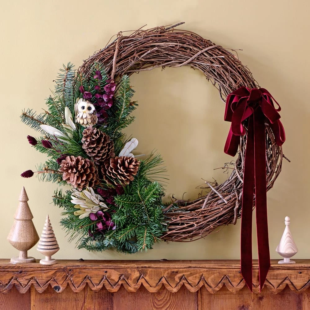 Owl's Perch Holiday Wreath 3 Owl's Perch Holiday Wreath