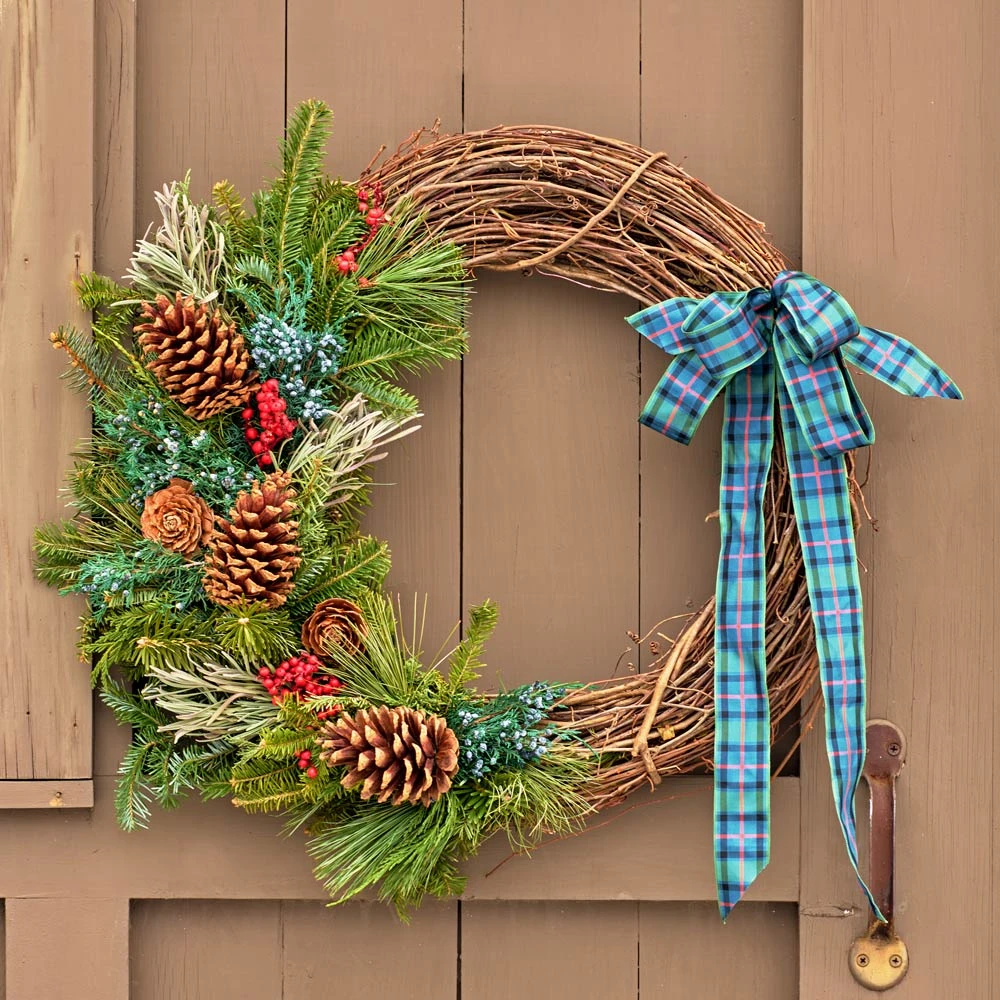 Plaid Tidings Holiday Wreath 3 Plaid Tidings Holiday Wreath