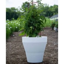 Sausalito Self-Watering Container, White -Garden Bloomy Shop x600 17131