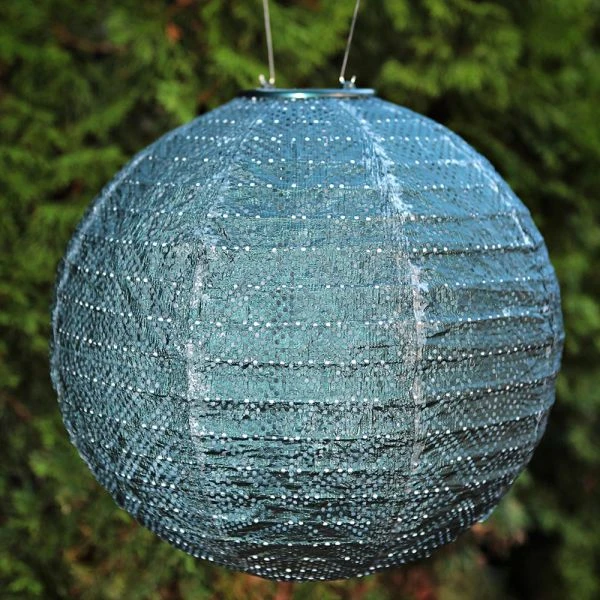 Radiant Solar Globe Lantern - Large, Ink 4 Radiant Solar Globe Lantern - Large, Ink - Image 2