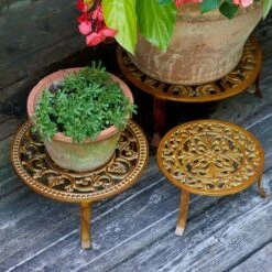Sedona Plant Stands, Set Of 3