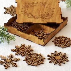 Keepsake Wooden Snowflakes