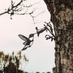 Decorative Metal Hummingbird Silhouette