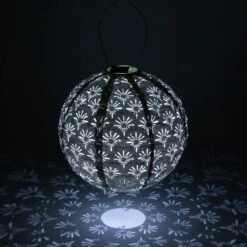 Radiant Solar Blossoms Globe Lantern -Garden Bloomy Shop x600 28347