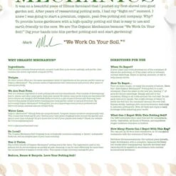 Organic Mechanics® Premium Blend Potting Soil -Garden Bloomy Shop x600 29688