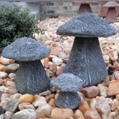Enchanted Garden Mushroom Trio -Garden Bloomy Shop x600 31007