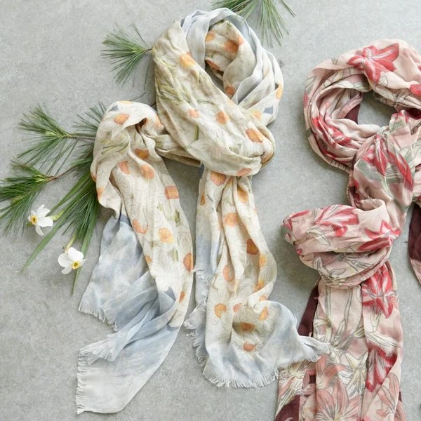 Floral Scarf Plentiful Paperwhites - Standard Shipping Included 3 Floral Scarf Plentiful Paperwhites - Standard Shipping Included