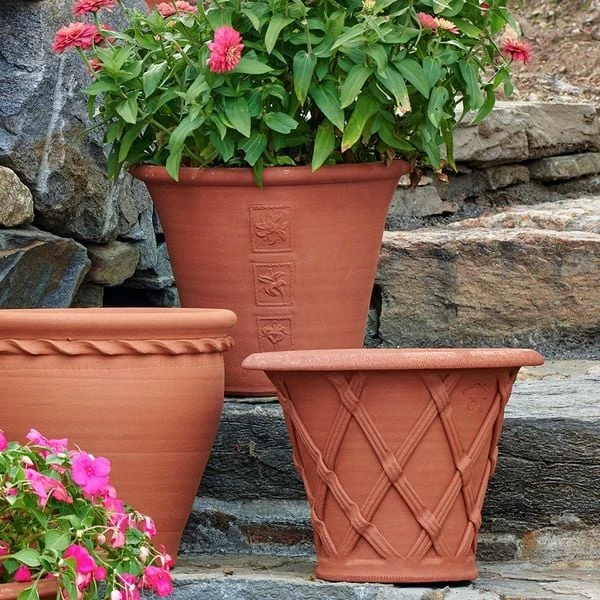 Flared Basket Weave Pot 4 Flared Basket Weave Pot - Image 2