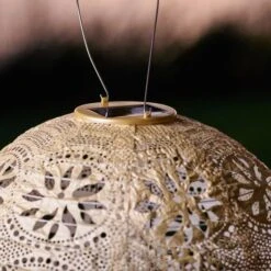 Radiant Solar Globe Lantern - Large, Pearl -Garden Bloomy Shop x600 31992