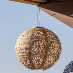 Radiant Solar Globe Lantern - Large, Pearl -Garden Bloomy Shop x600 31993