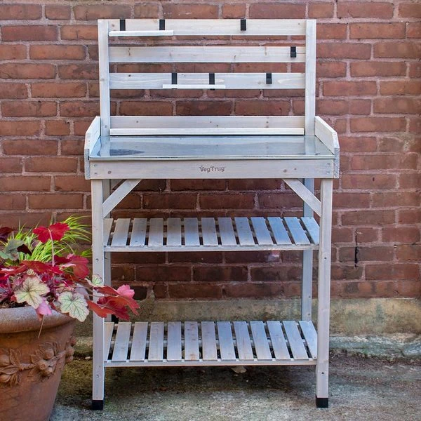 Steel-Topped Potting Table 5 Steel-Topped Potting Table - Image 3