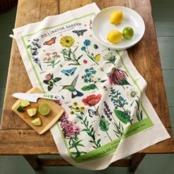 Pollinator Garden Tea Towel