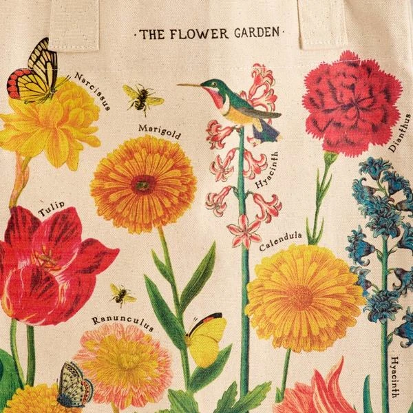 Flower Garden Vintage Tote Bag 4 Flower Garden Vintage Tote Bag - Image 2