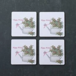 In The Garden Holiday Coasters