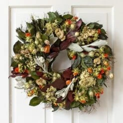 Orange Embers Wreath -Garden Bloomy Shop x600 38685